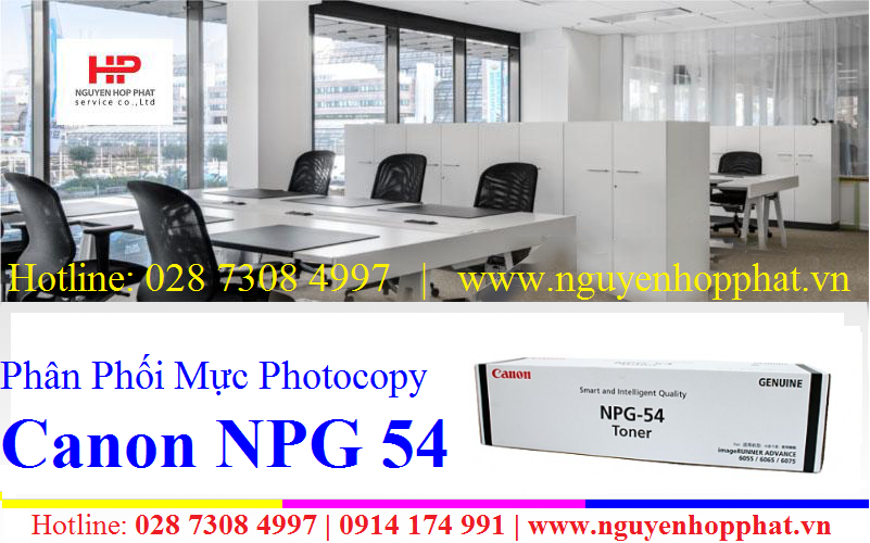 Mực photocopy Canon NPG-54 dùng cho máy Canon IR6575 giao hàng lắp đặt tận nơi tại Quận Bình Tân, TP. HCM